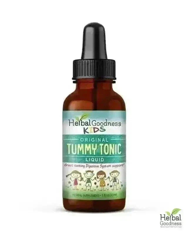 Kids Plant-Based Supplements - 1oz - Organic 15X Liquid Extract - Focus, Calm, Sleep, Tummy Liquid Extract Herbal Goodness Tummy Tonic 