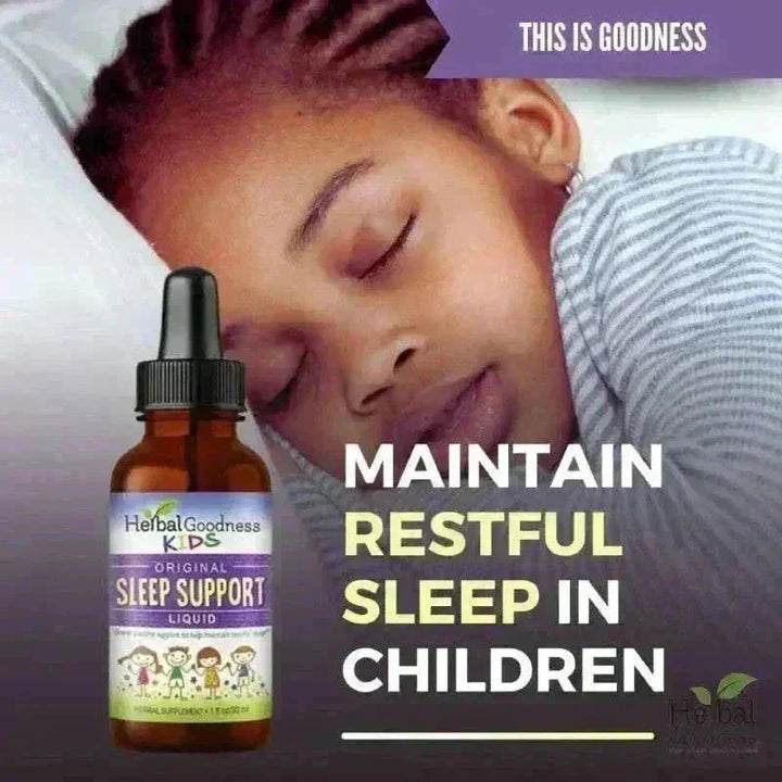 Kids Plant-Based Supplements - Organic 1oz 15X Liquid Extract - Focus, Calm, Sleep, Tummy Liquid Extract Herbal Goodness 