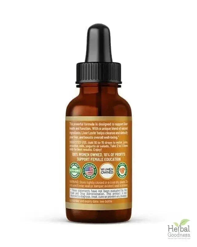 Liver Lovin’ 15X Liquid Extract – Herbal Liver Detox & Cleanse Support Liquid Extract Herbal Goodness 