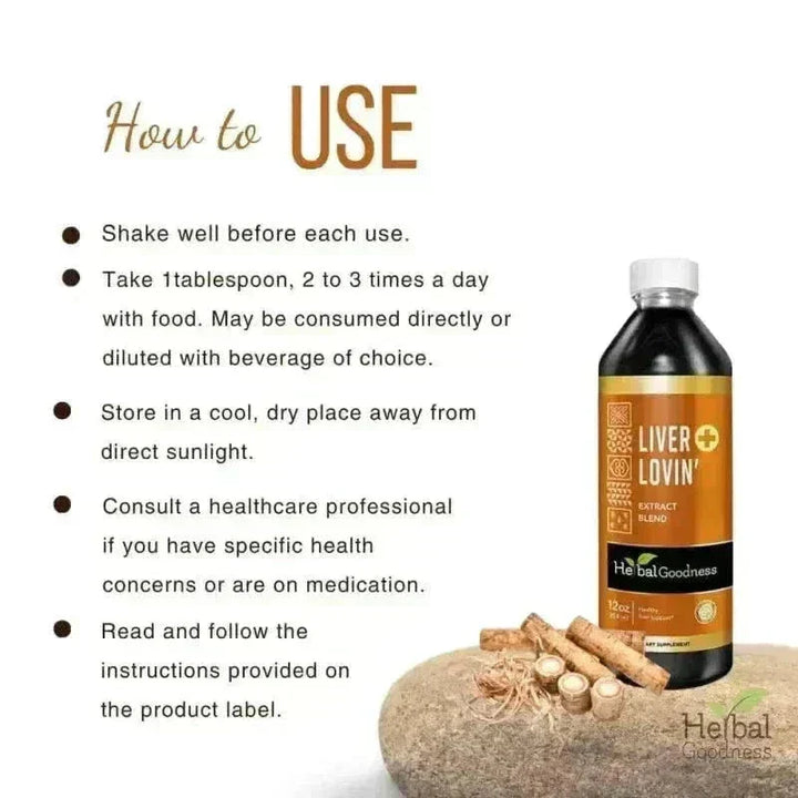 Liver Lovin' Liquid Extract – Herbal Blend Liquid Extract Herbal Goodness 