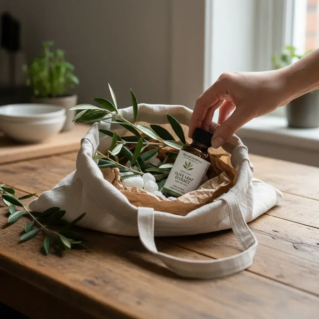 eco packaging for olive leaf extract