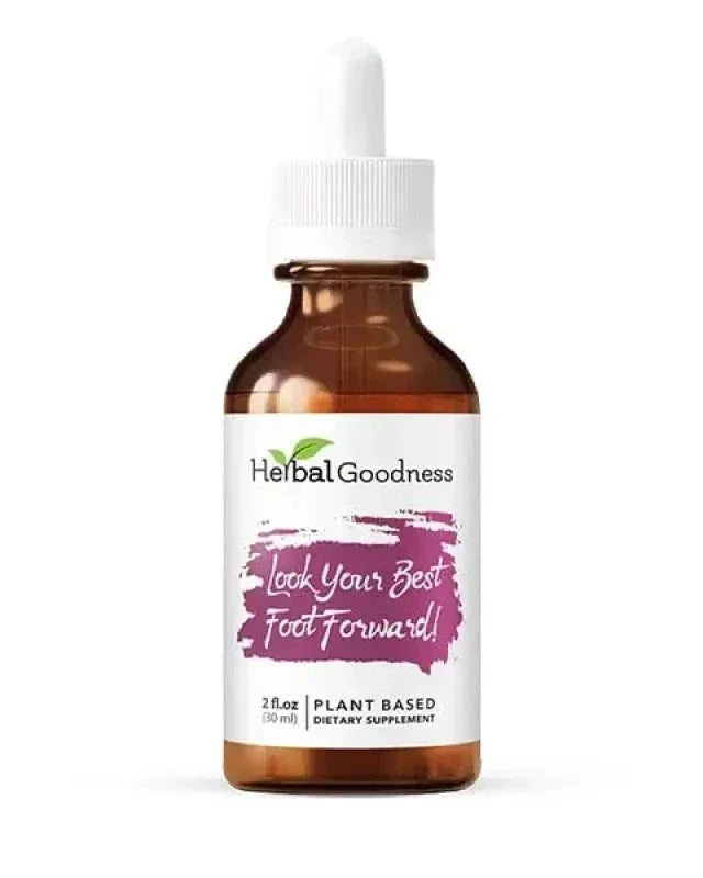 Look Your Best Foot Forward 2fl.oz - Plant Based - Dietary Supplement, Promotes Collagen Production - Herbal Goodness Liquid Extract Herbal Goodness 