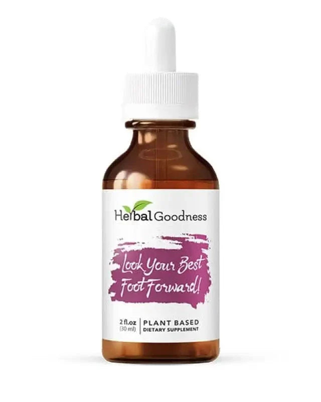 Look Your Best Foot Forward 2fl.oz - Plant Based - Dietary Supplement, Promotes Collagen Production - Herbal Goodness Liquid Extract Herbal Goodness 