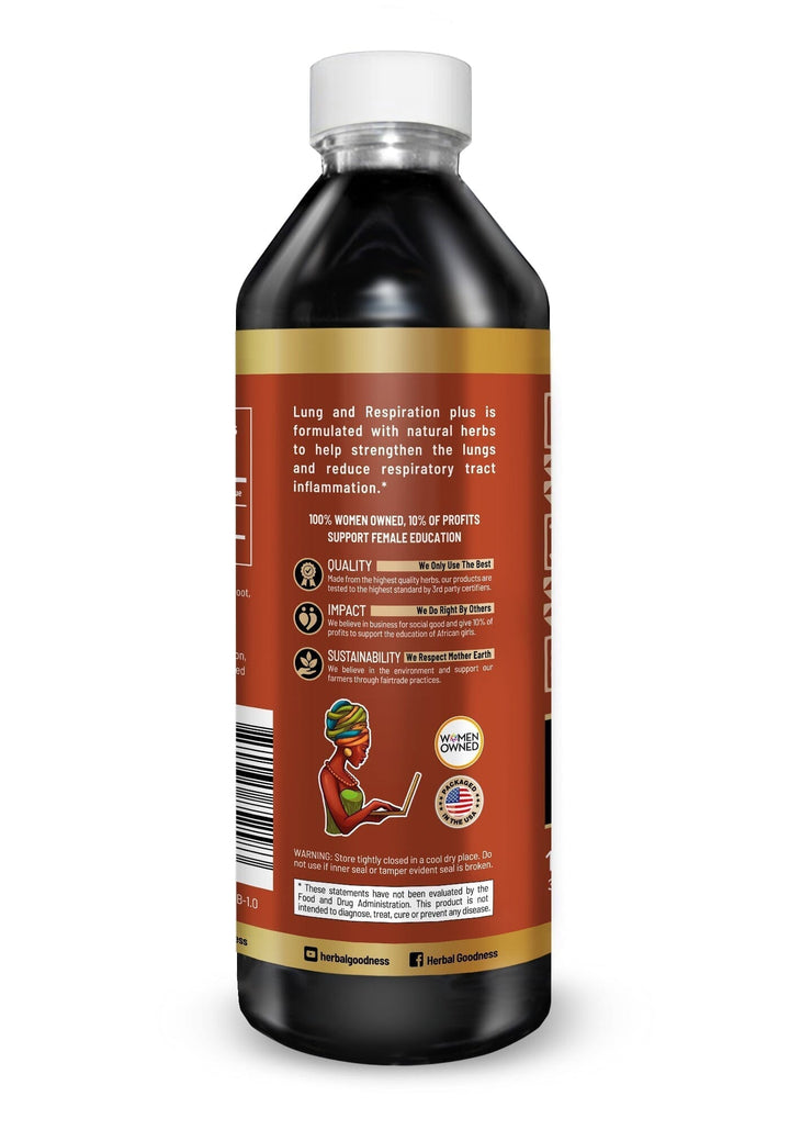 Lungs and Respiration - 1oz 15X Liquid Extract - Respiratory Liquid Extract Herbal Goodness 
