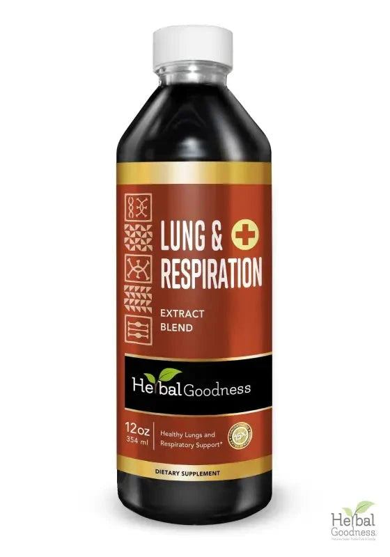 Lungs & Respiration 15X Liquid Extract – Natural Respiratory Support Supplement | Herbal Goodness Liquid Extract Herbal Goodness 12 oz 