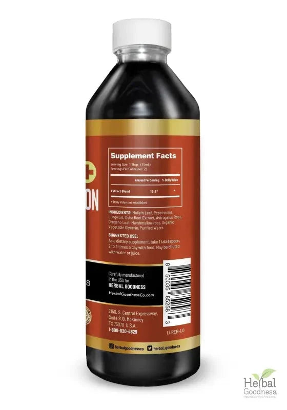 Lungs & Respiration 15X Liquid Extract – Natural Respiratory Support Supplement | Herbal Goodness Liquid Extract Herbal Goodness 