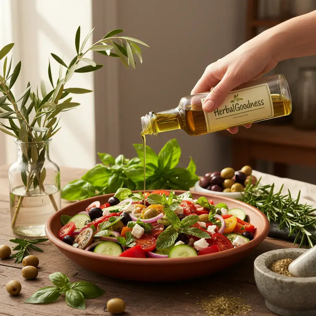 homemade oregano oil infused olive oil