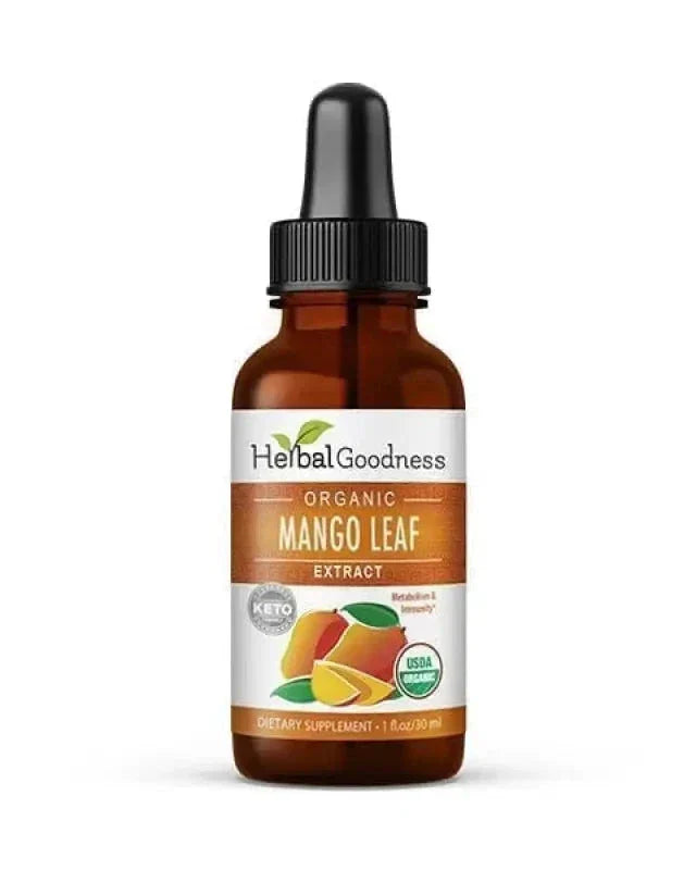 Mango Leaf - Organic 15X Liquid Extract - Heart Health Liquid Extract Herbal Goodness 1oz 