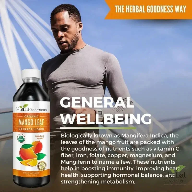 Mango Leaf - Organic 1oz 15X Liquid Extract - Heart Health Liquid Extract Herbal Goodness 