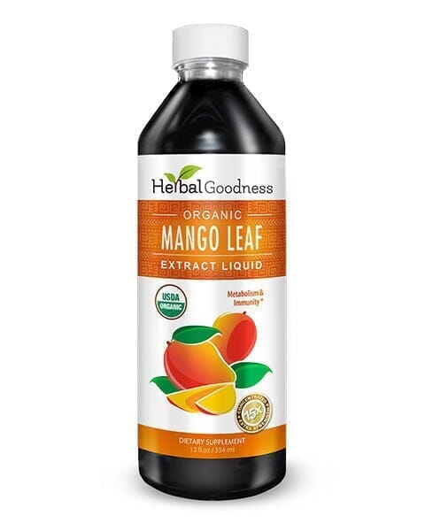 Mango Leaf - Organic 1oz 15X Liquid Extract - Heart Health Liquid Extract Herbal Goodness 12 oz 