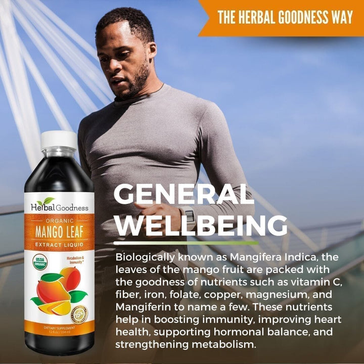 Mango Leaf - Organic 1oz 15X Liquid Extract - Heart Health Liquid Extract Herbal Goodness 