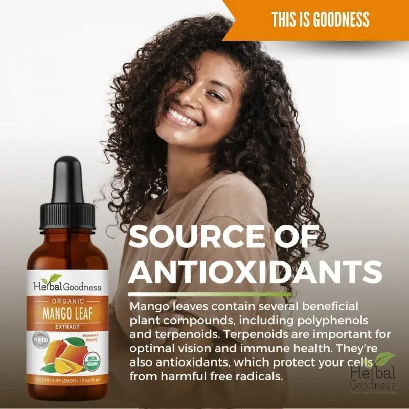 Mango Leaf - Organic 1oz 15X Liquid Extract - Heart Health Liquid Extract Herbal Goodness 
