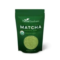 Matcha Green Tea Powder - Organic, Japanese Ceremonial 8oz - Energy & Vitality - Herbal Goodness