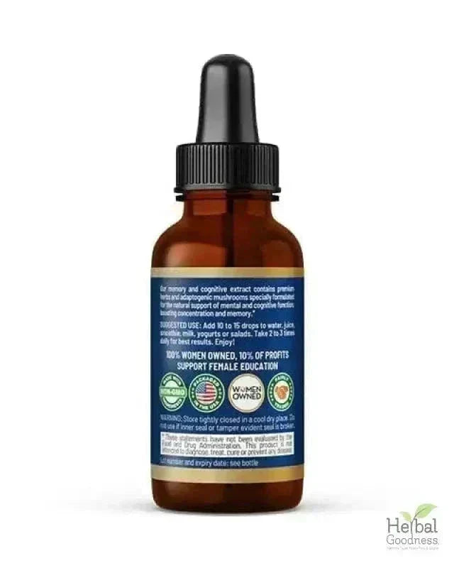 Memory and Cognition Liquid Extract - Herbal Goodness Liquid Extract Herbal Goodness 