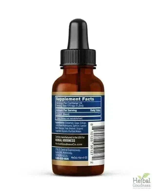 Memory and Cognition Liquid Extract Liquid Extract Herbal Goodness 