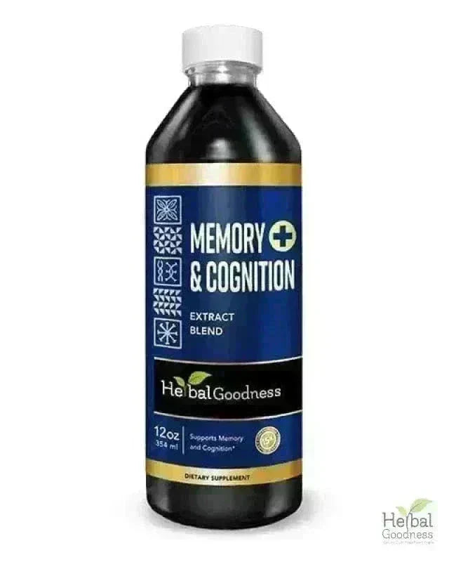 Memory and Cognition - 1oz 15X Liquid Extract - Brain & Memory Liquid Extract Herbal Goodness 12 oz 