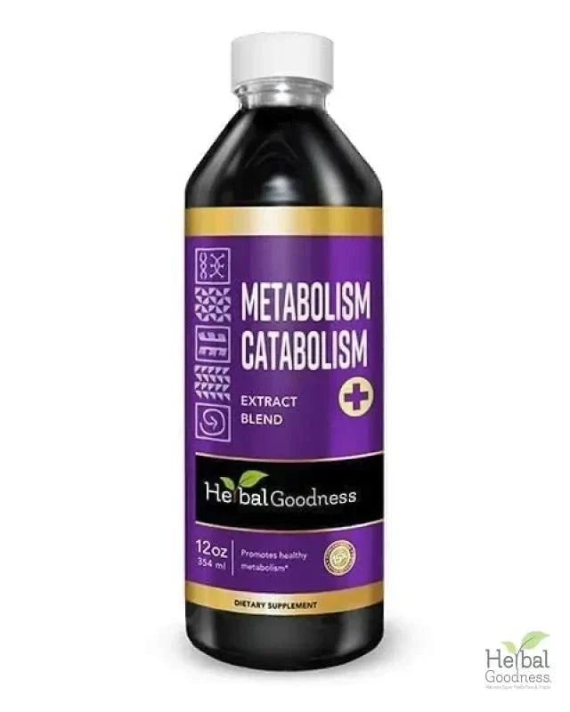 Metabolism and Catabolism Liquid Extract - Metabolism Boost, Repair, Vitality - Herbal Goodness Liquid Extract Herbal Goodness 12 oz 