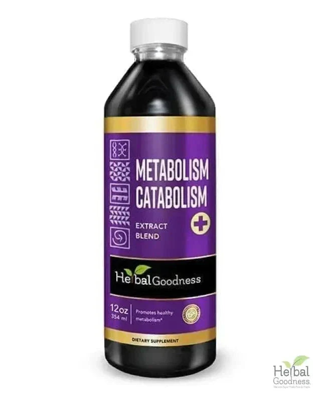 Metabolism and Catabolism Liquid Extract - Metabolism Boost, Repair, Vitality - Herbal Goodness Liquid Extract Herbal Goodness 12 oz 