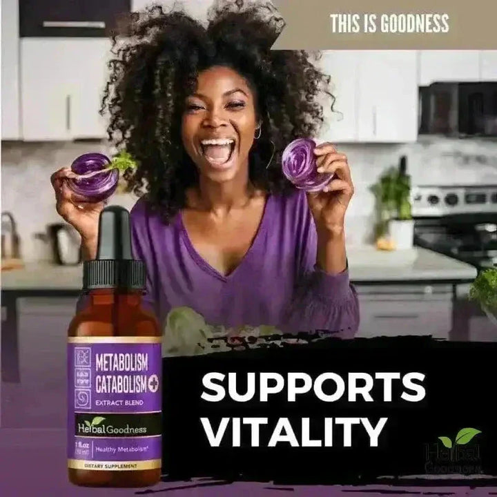 Metabolism & Catabolism 15X Liquid Extract – Natural Blood Sugar & Metabolic Support Liquid Extract Herbal Goodness 