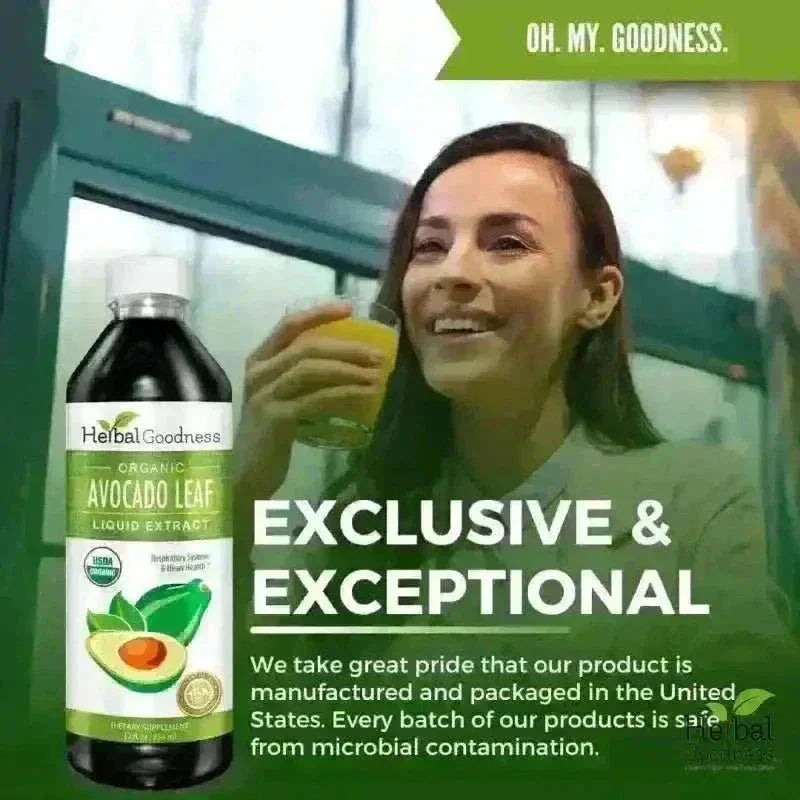 Avocado Leaf - Organic 15X Liquid Extract - Immunity & Heart Health Liquid Extract Herbal Goodness 