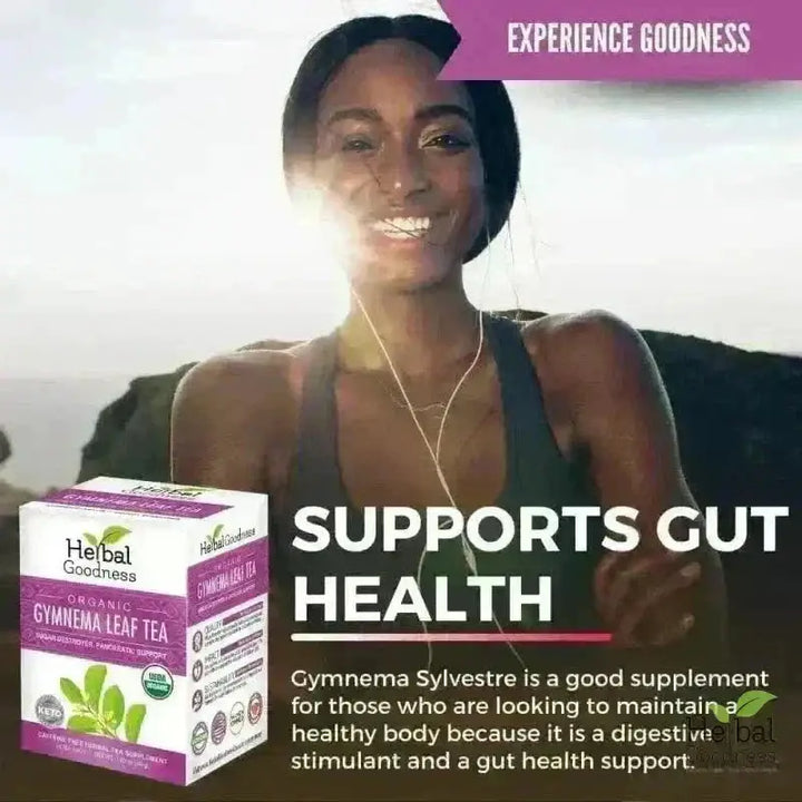 Gymnema Leaf Tea - Organic 24/2g Tea bags - Metabolism &amp; Blood Sugar Tea &amp; Infusions Herbal Goodness 