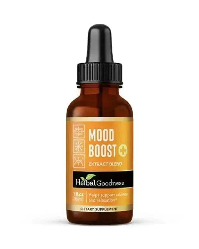 Mood Boost Extract Blend Liquid - Natural, Non-GMO - Herbal Goodness Liquid Extract Herbal Goodness 1 oz 