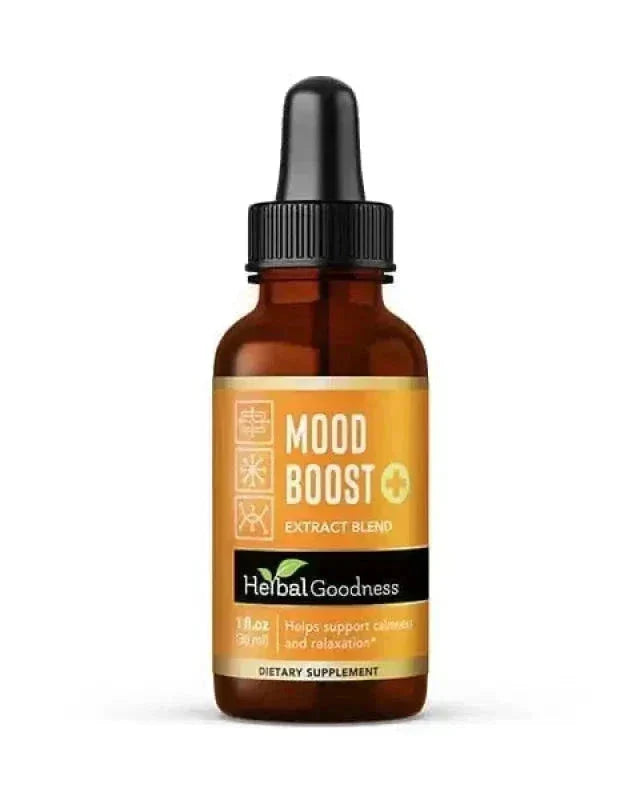 Mood Boost Extract Blend Liquid - Natural, Non-GMO - Herbal Goodness Liquid Extract Herbal Goodness 1 oz 