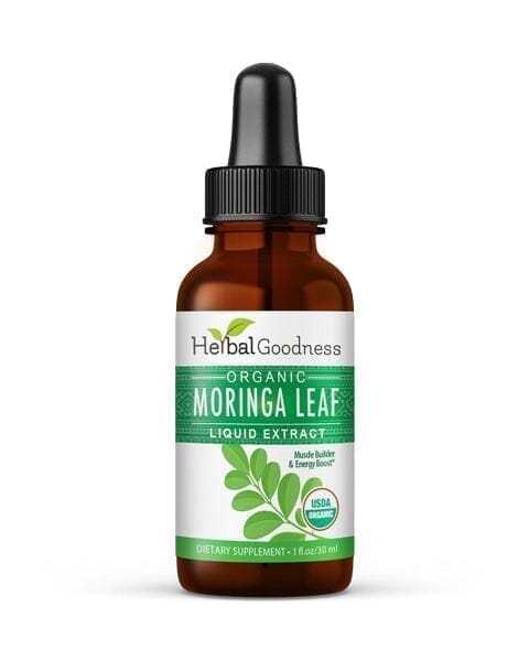 Moringa Leaf Extract - Organic 1oz 15X Liquid Extract - Immunity & Wellbeing Liquid Extract Herbal Goodness 1 oz 