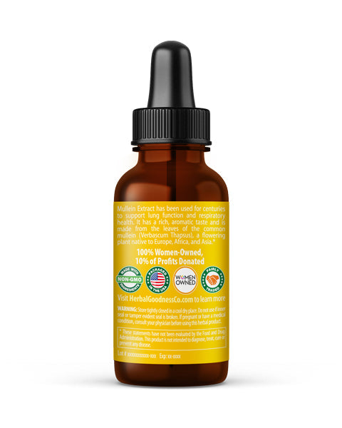 Mullein Leaf Extract Liquid Organic 15X Strength for Respiratory Buy Liquid Extract