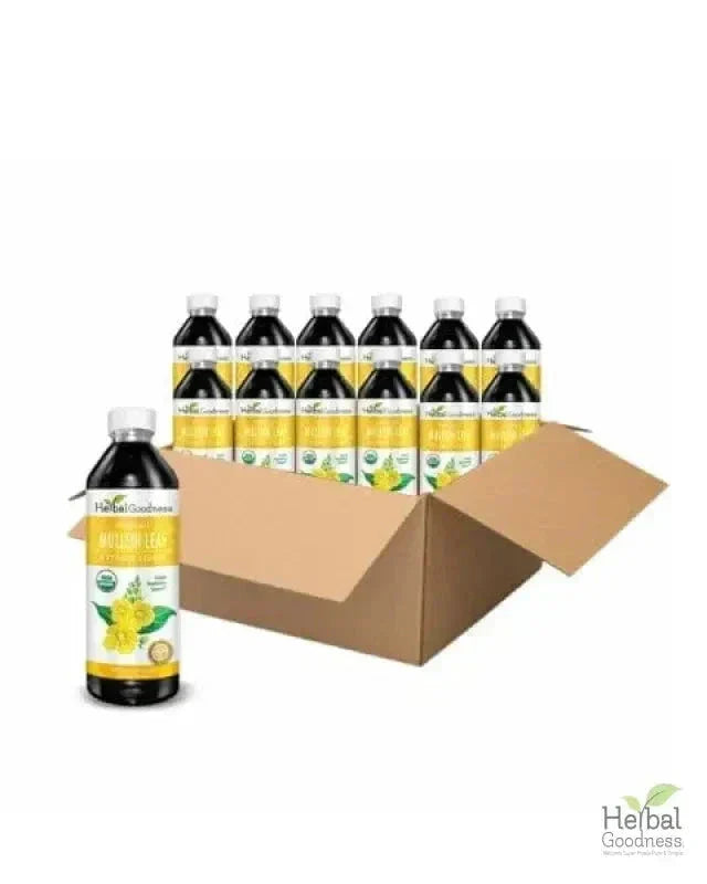 Mullein Leaf - Organic 15X Liquid Extract - Respiratory & Lung Health Liquid Extract Herbal Goodness 12 oz Case(12) 