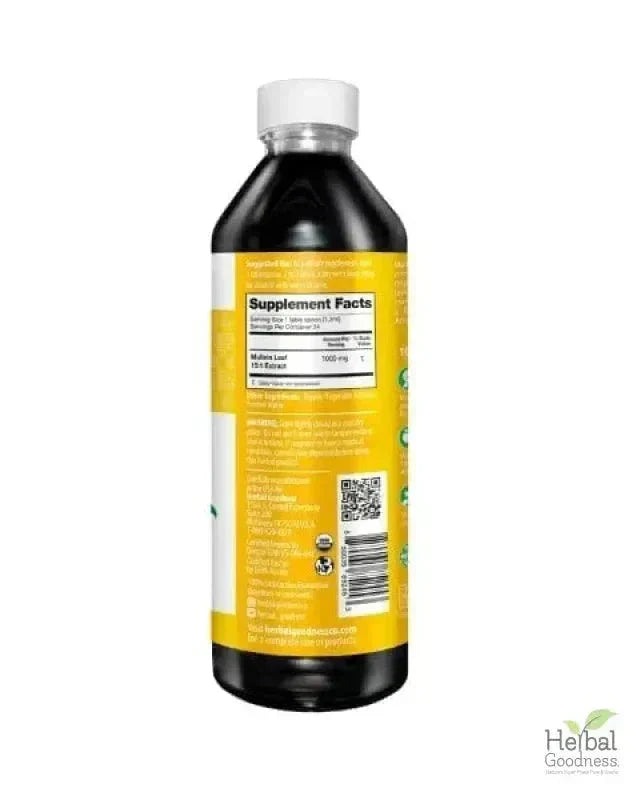 Mullein Leaf Organic 15X Liquid | Respiratory & Lung | Herbal Goodness Mullein Leaf Organic 15X Liquid | Respiratory & Lung | Herbal Goodness