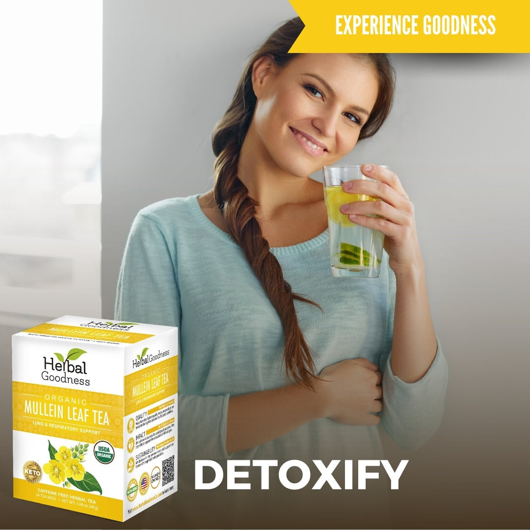 Mullein Leaf Tea - Organic 24/2g - Herbal Goodness Buy Tea & Infusions