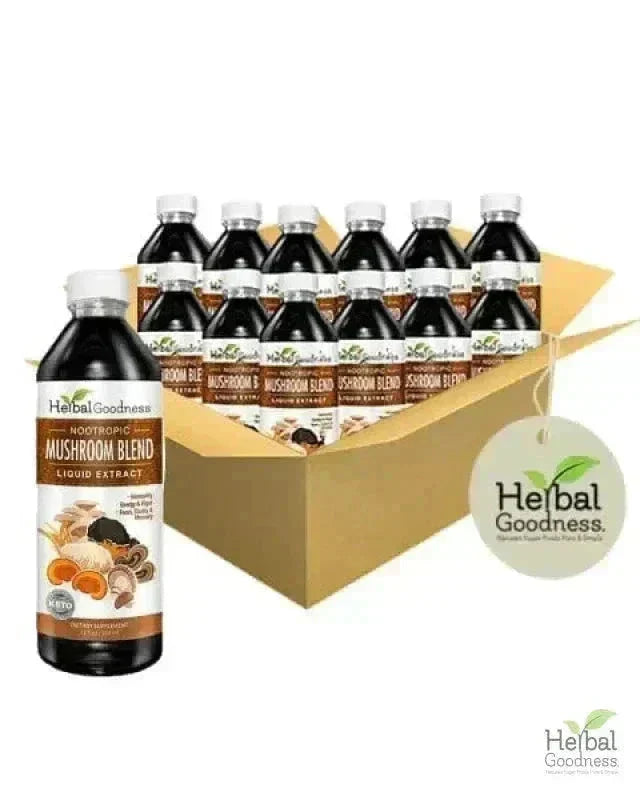 Mushroom Blend Extract - Immunity - Herbal Goodness Liquid Extract Herbal Goodness 12 oz Case(12) 