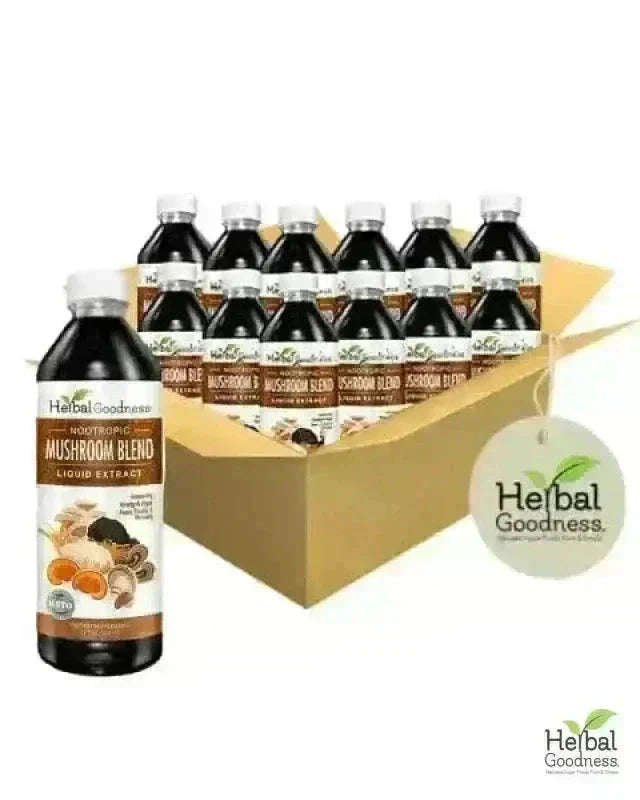 Mushroom Blend - Organic 15X Liquid Extract - Adaptogens & Brain Power Liquid Extract Herbal Goodness 