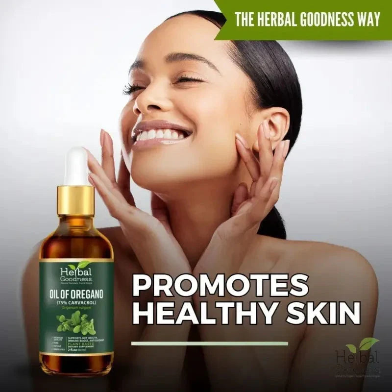 Oil of Oregano 75% Carvacrol – 2oz Liquid Extract | Buy Potent Oregano Oil for Immune Support Liquid Extract Herbal Goodness 