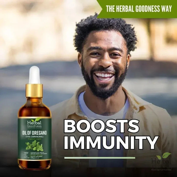 Oil of Oregano 75% Carvacrol – 2oz Liquid Extract | Buy Potent Oregano Oil for Immune Support Liquid Extract Herbal Goodness 