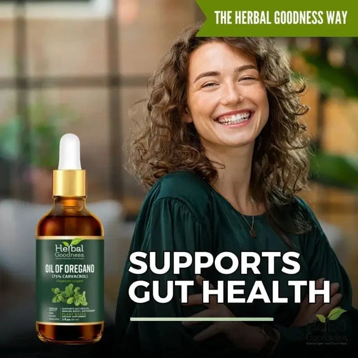 Oil of Oregano 75% Carvacrol – 2oz Liquid Extract | Buy Potent Oregano Oil for Immune Support Liquid Extract Herbal Goodness 