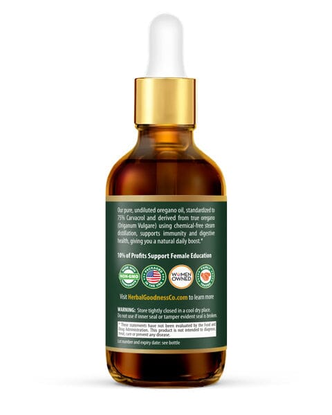 Oil Of Oregano (75% Carvacrol) - 2oz Liquid - Immune Boost - Herbal Goodness Liquid Extract Herbal Goodness 