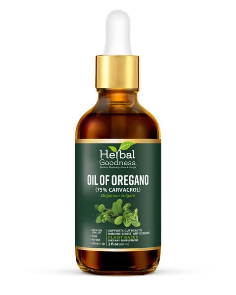 Oil Of Oregano (75% Carvacrol) - 2oz Liquid - Immune Boost - Herbal Goodness Liquid Extract Herbal Goodness 