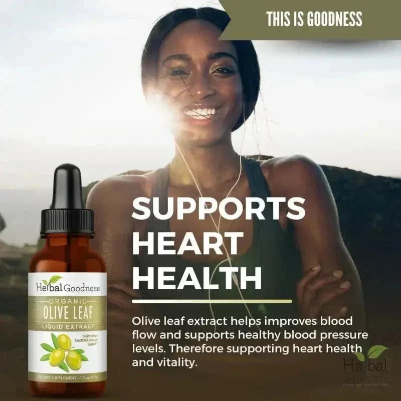 Olive Leaf - Organic 15X Liquid Extract - Immunity & Performance Liquid Extract Herbal Goodness 