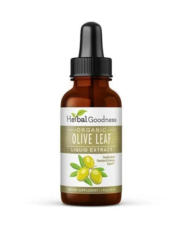 Olive Leaf - Organic 1oz 15X Liquid Extract - Immunity &amp; Performance Liquid Extract Herbal Goodness 1 oz 