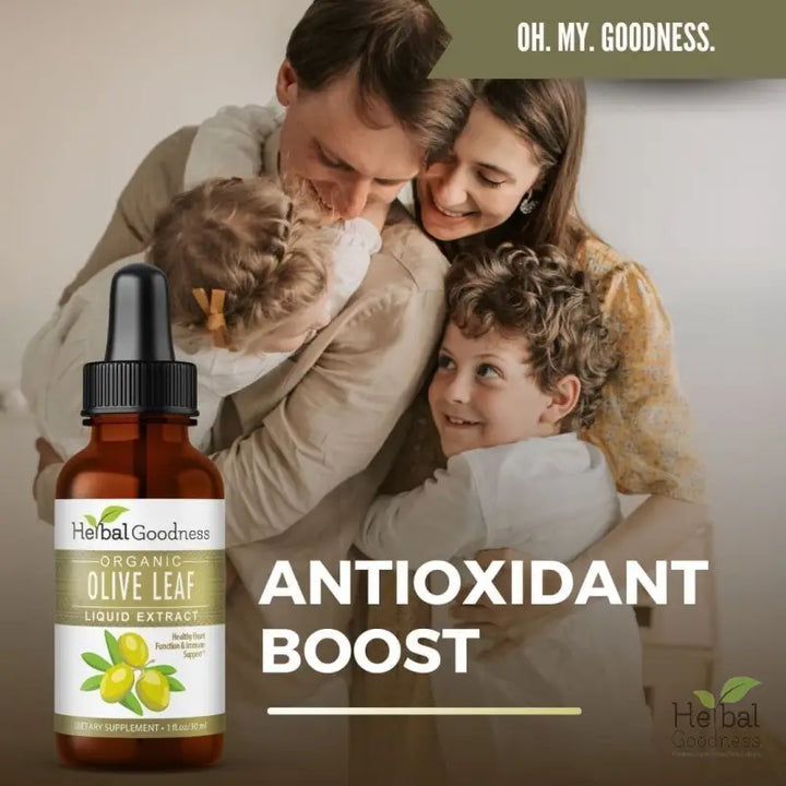 Olive Leaf - Organic 1oz 15X Liquid Extract - Immunity &amp; Performance Liquid Extract Herbal Goodness 