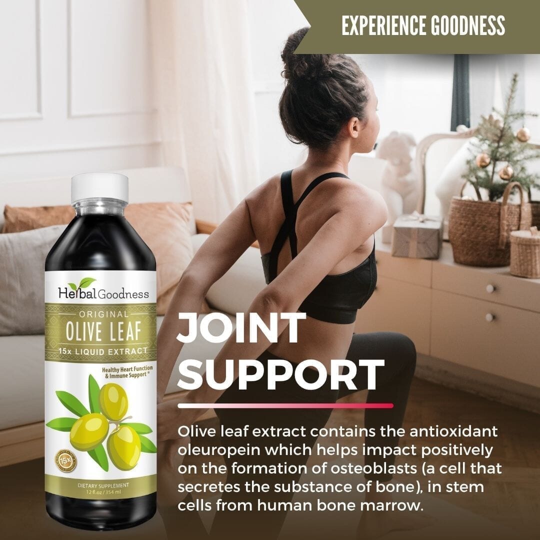 Olive Leaf Extract Liquid - 15X Strength Liquid Extract Herbal Goodness 