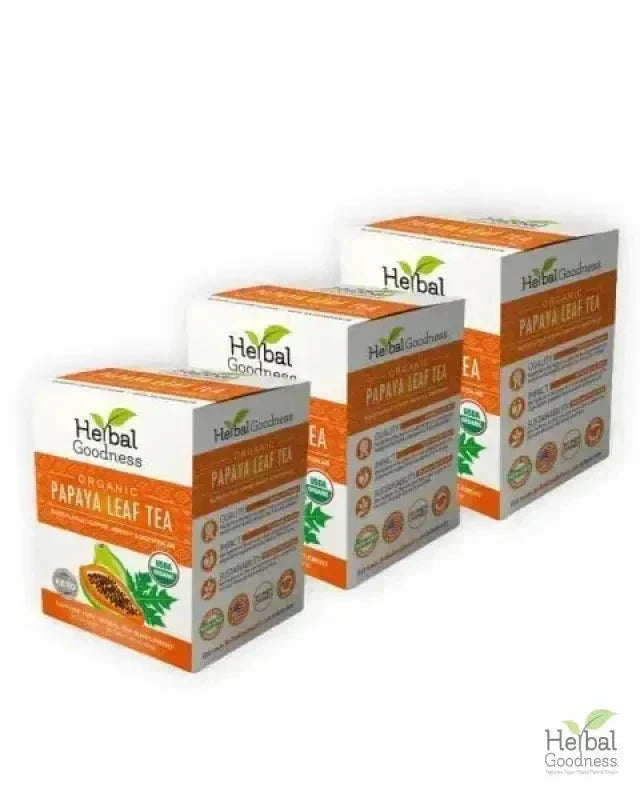 Papaya Leaf Tea - Organic 24/2g Tea Bags Tea & Infusions Herbal Goodness 3 Units 