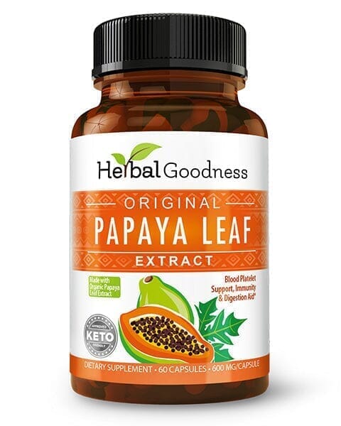 Papaya Leaf Extract 10X - 600mg Capsule - Platelet & Digestive Aid