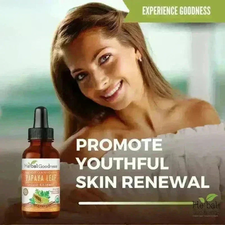 Papaya Leaf Extract - 1oz - Organic - 15X Liquid - Blood Platelet Liquid Extract Herbal Goodness 