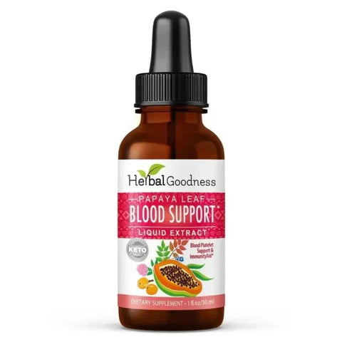 Papaya Leaf Extract Blood Support - Liquid Tincture - Herbal Goodness
