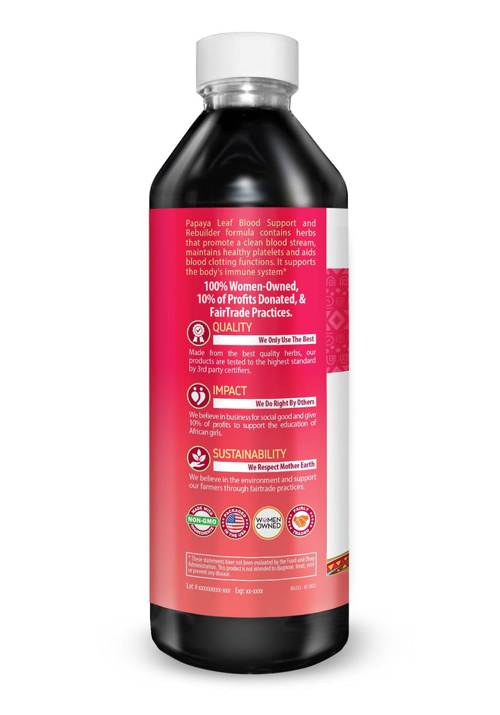 Papaya Leaf Extract Blood Support - Liquid Tincture Liquid Extract Herbal Goodness 