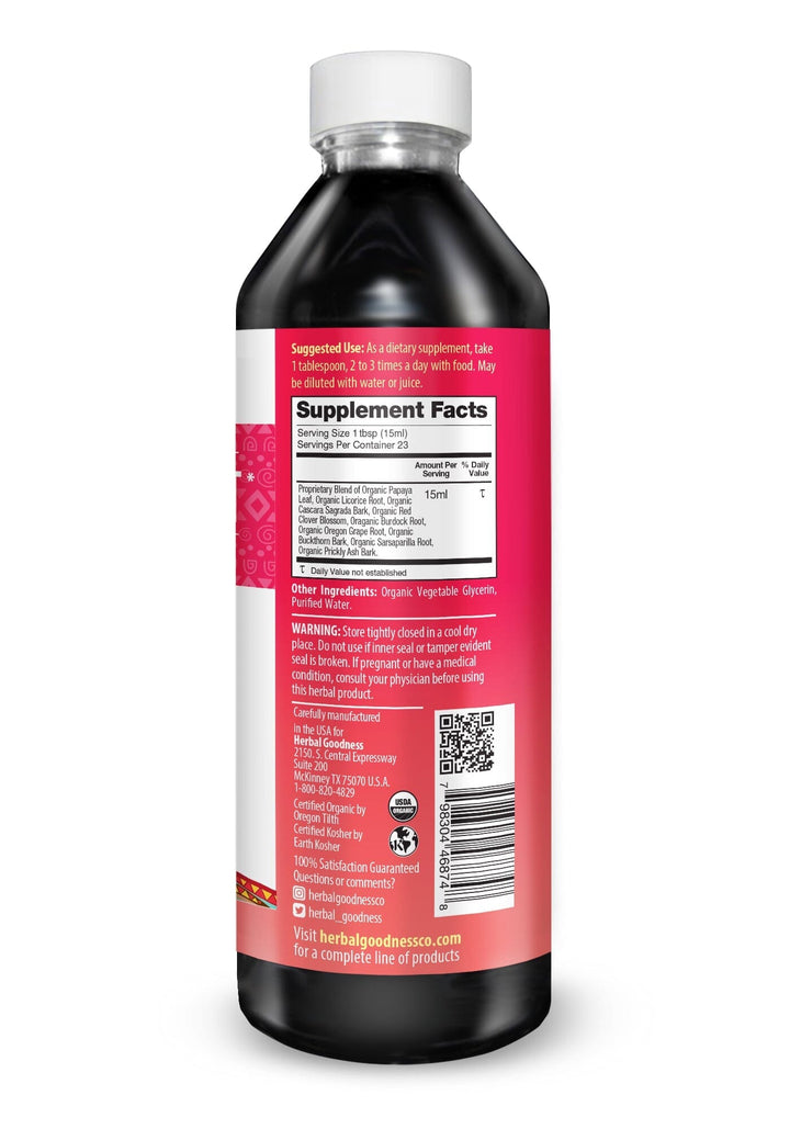 Papaya Leaf Extract Blood Support - Organic 1oz 15X Liquid Extract - Platelet Health Liquid Extract Herbal Goodness 