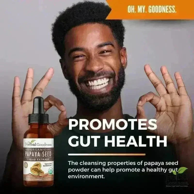 Papaya Seed - Organic 15X Liquid Extract - Colon & Gut Cleanse Liquid Extract Herbal Goodness 